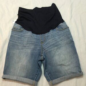 🫐🫐🫐   NWOT LIZ LANGE MATERNITY WOMENS JEANS BERMUDA SHORTS SIZE M 🫐🫐🫐